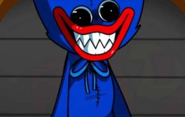 Huggy Wuggy in Poppy Playtime game