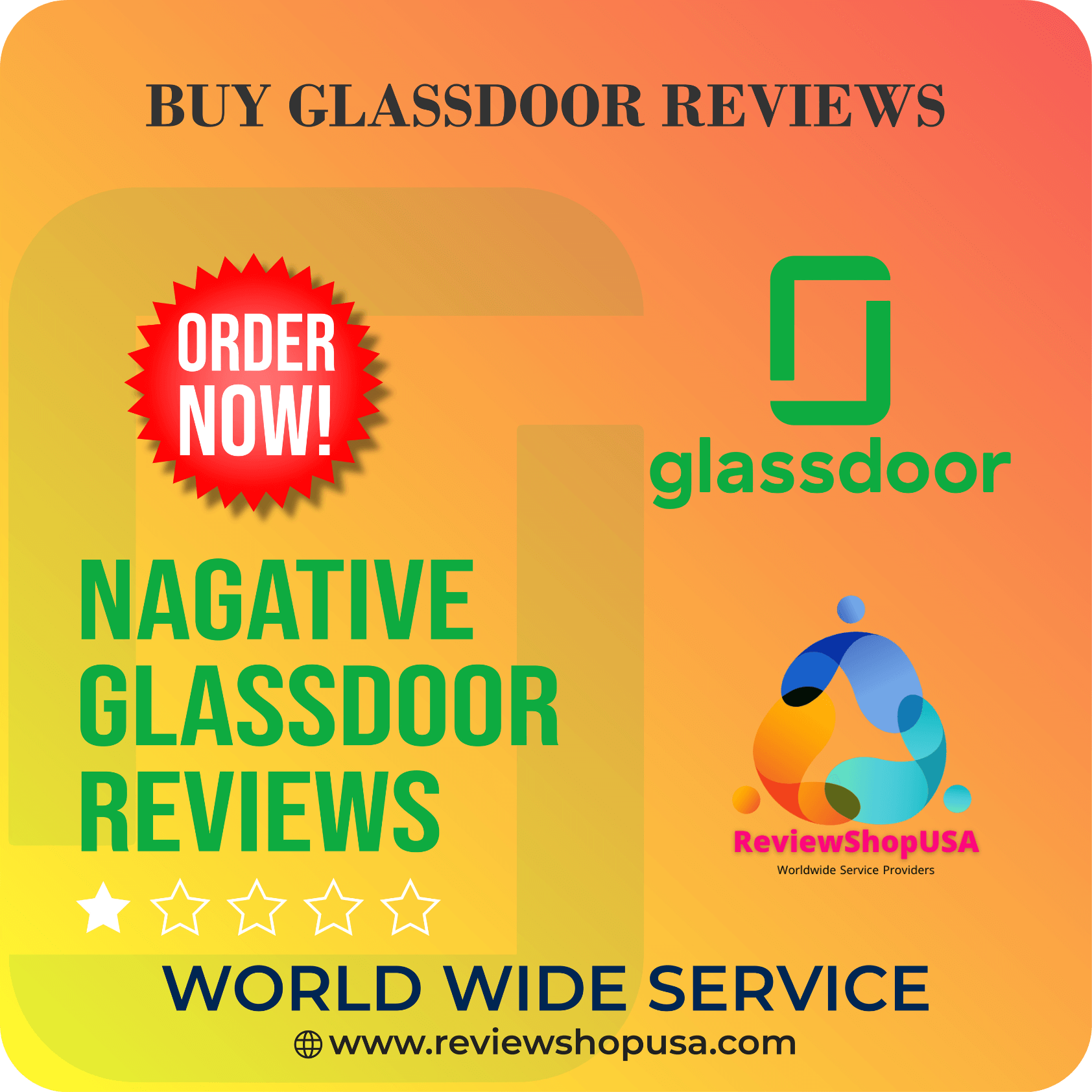 Buy Negative Glassdoor Reviews - 100% Non-Drop 1 Star Reviews