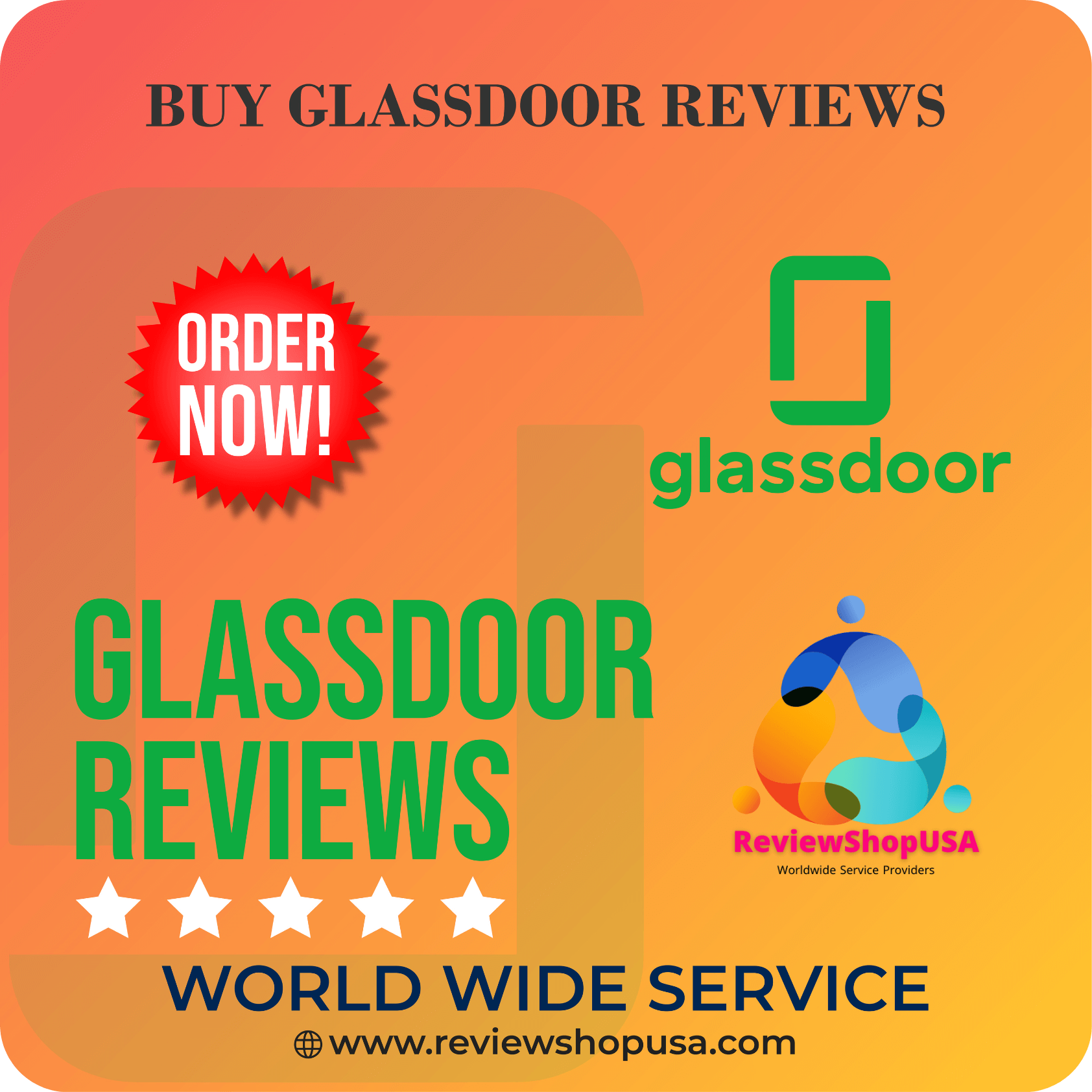 Buy Glassdoor Reviews -100% Non-Drop 5 Star Reviews....